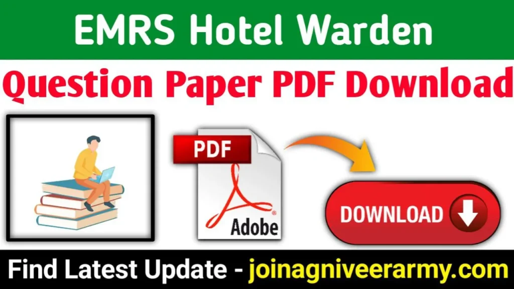 EMRS Hostel Warden Question Paper 2023–24 | Download Hostel Warden Model Papers Previous Year