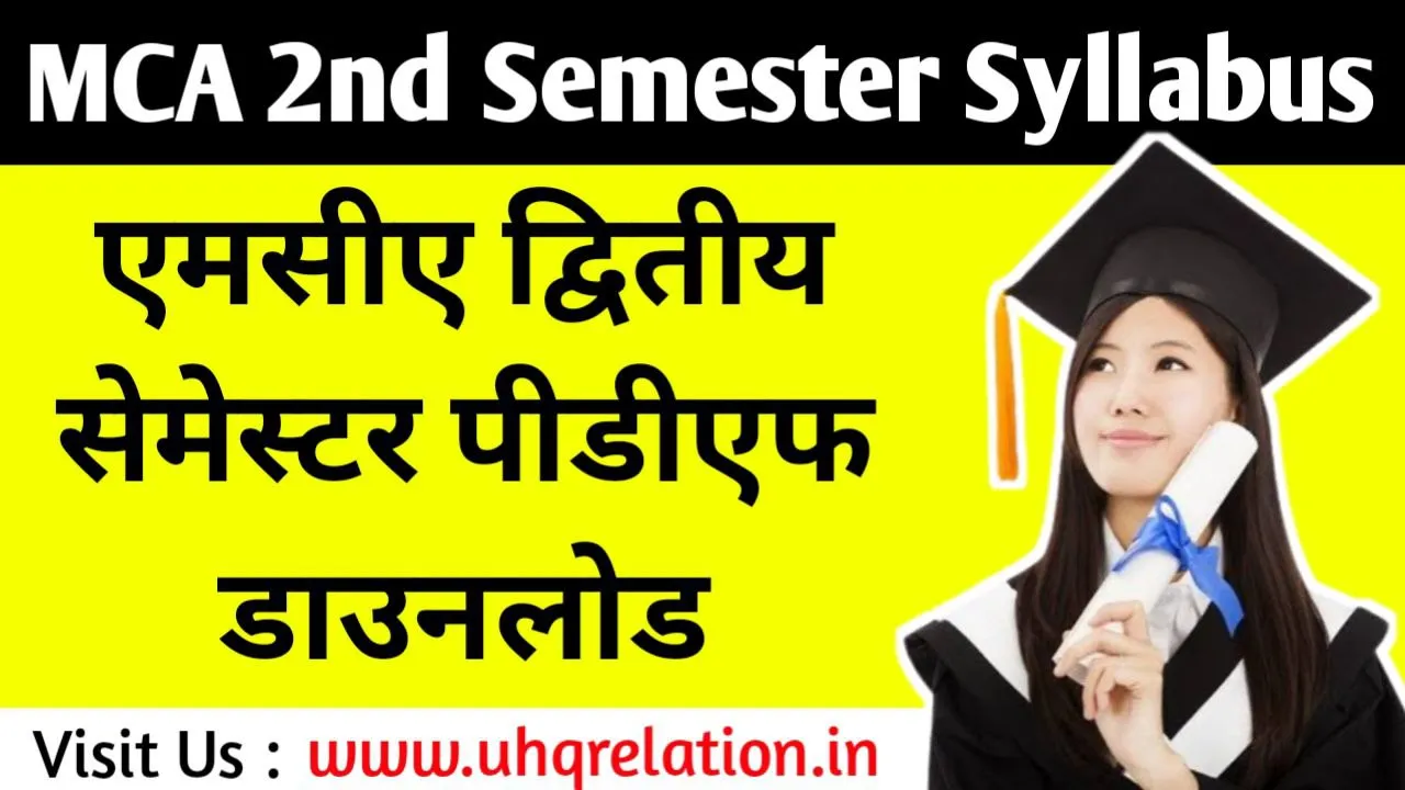 MCA 2nd Semester New Syllabus 2024 PDF Download UHQRELATION.IN