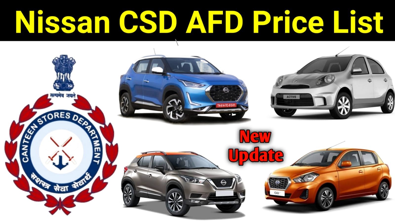 Nissan Car CSD AFD Price List 2022 PDF Download