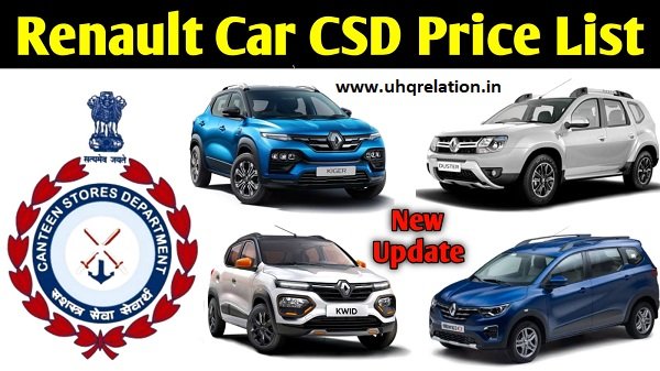 CSD Car Price List 2022 Renault On Road PDF Download