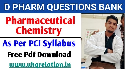 Pharmaceutical Chemistry Question Bank PDF FREE