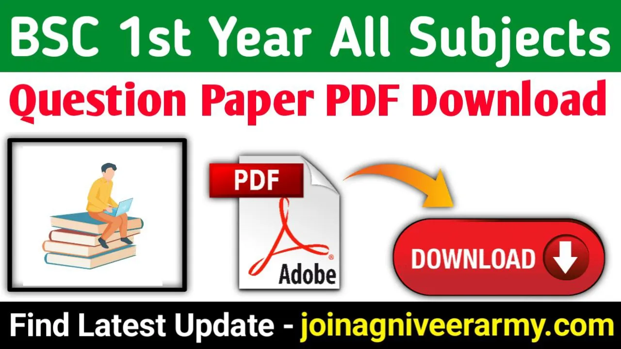 BSC 1st Year All Subject Solved Question Paper PDF